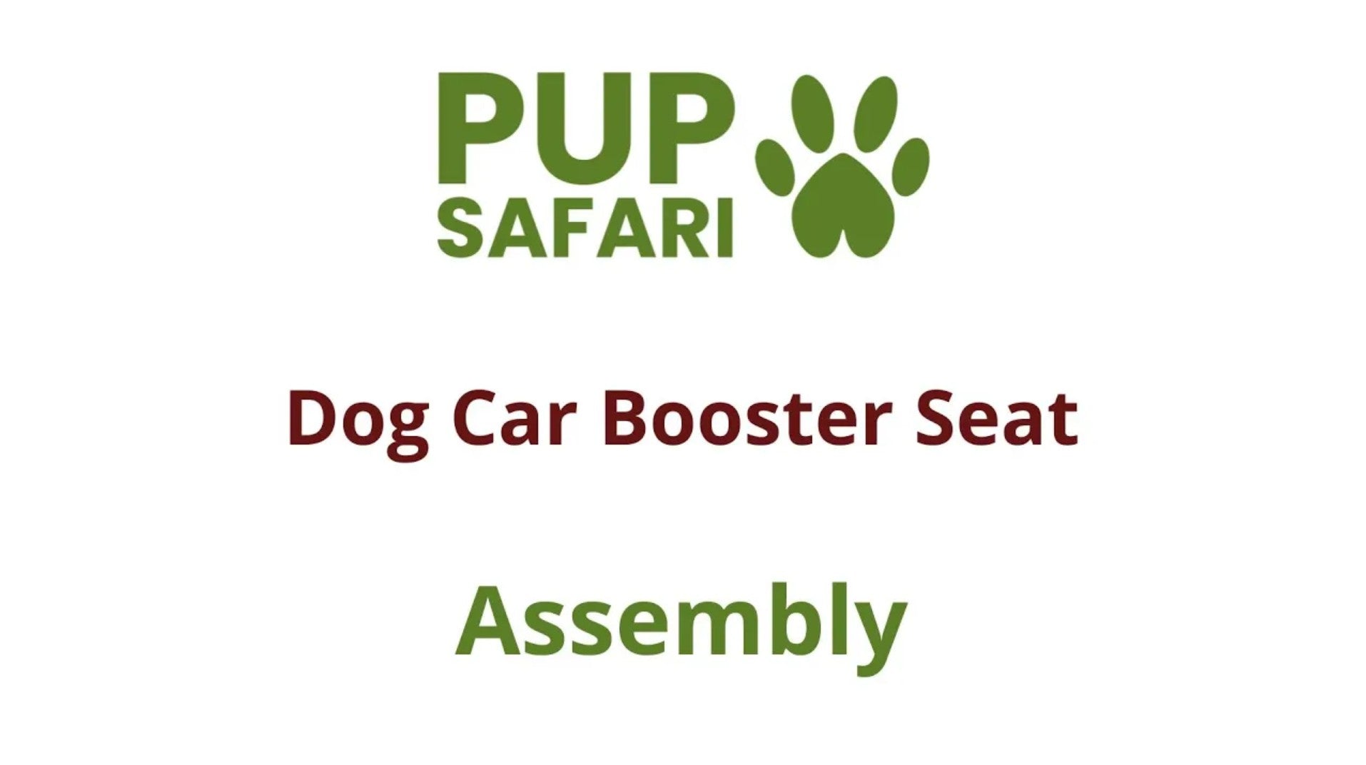 Load video: Assembling Pup Safari dog booster seat