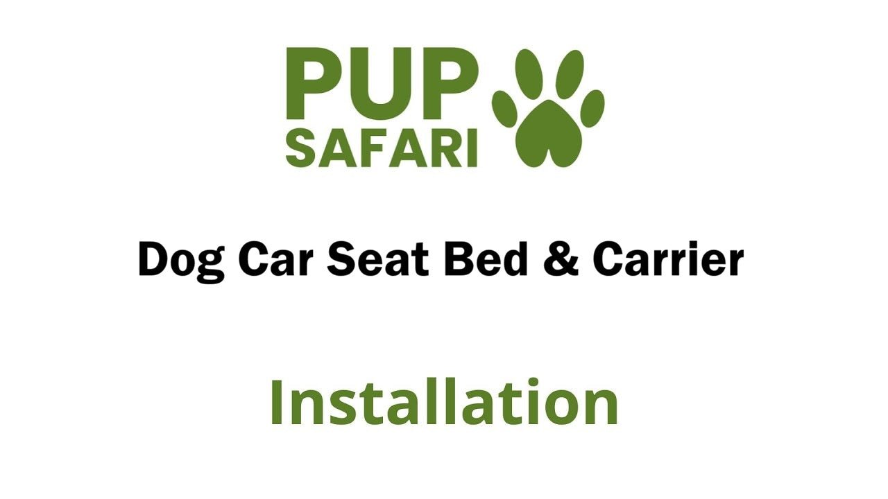 Load video: pup safari dog car booster seat installation