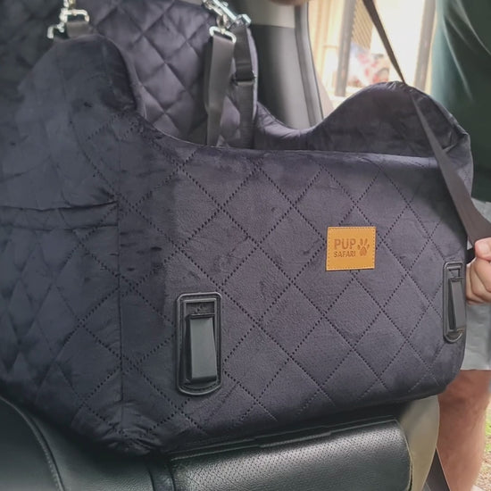 Pup Safari Dog Car Booster Seat Installation