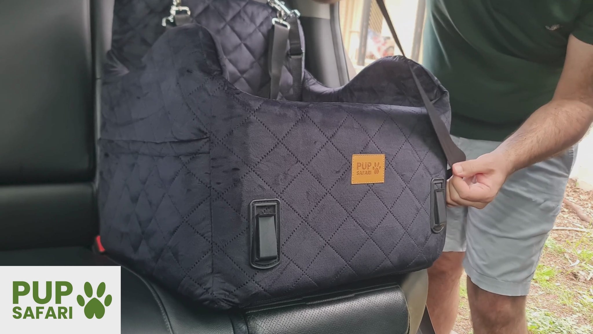 Pup Safari Dog Car Booster Seat Installation