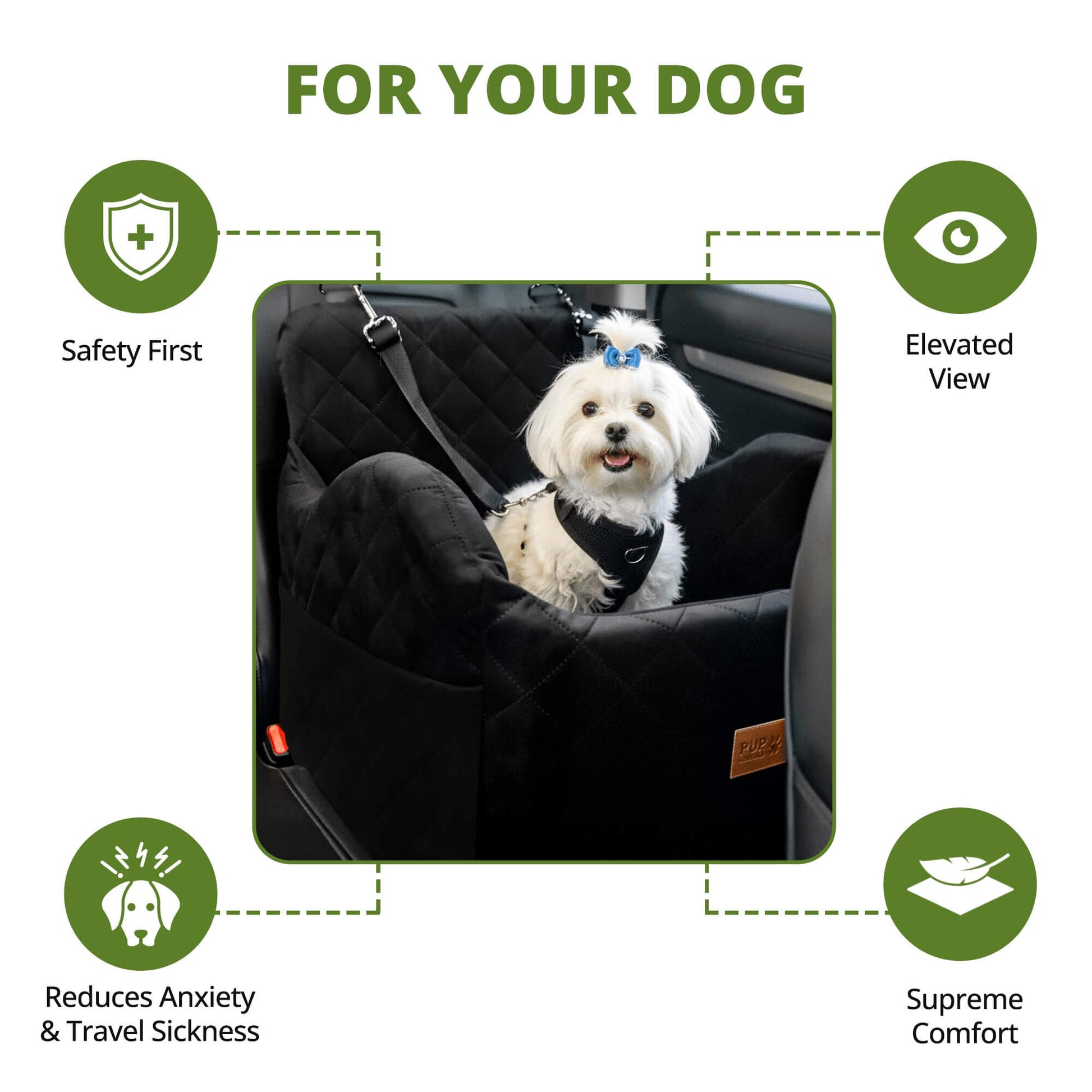 pup safari dog car booster seat 3