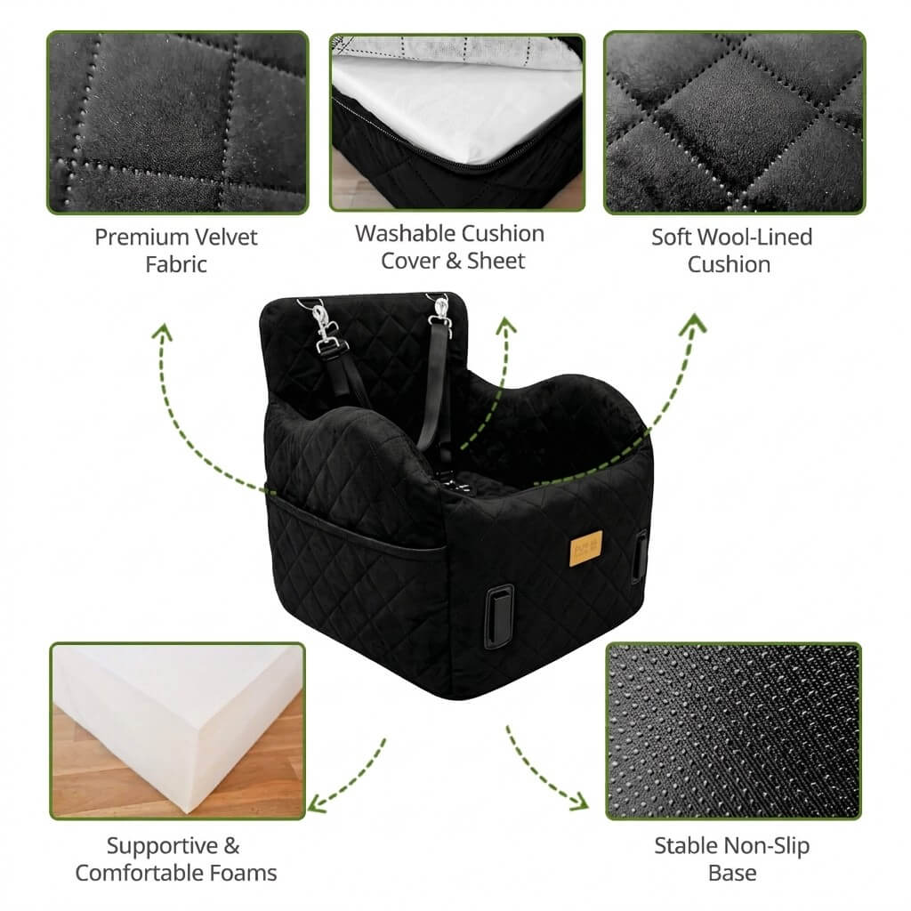 pup safari dog car booster seat 555