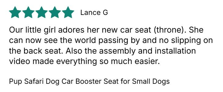 pup safari dog booster seat review - lance glascow banner