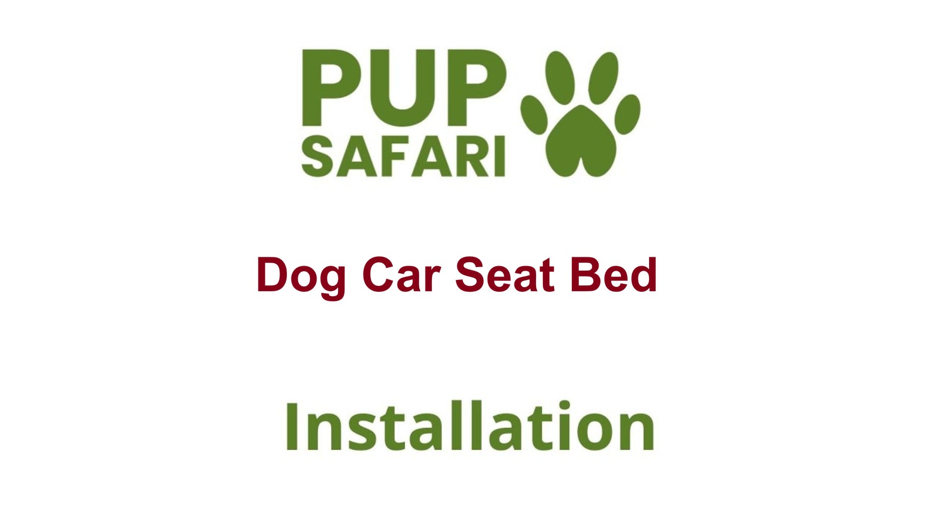 Load video: Pup Safari dog car booster seat installation